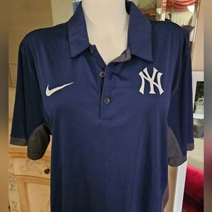NIKE NY Yankees Polo shirt Navy Men's L
